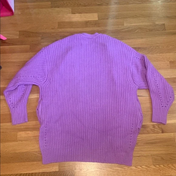 Like new Free People “Nightingale” oversized cardigan! 💜 - Picture 7 of 8